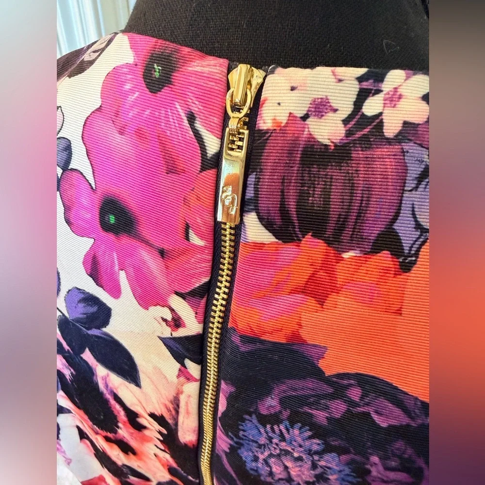 Eliza J Floral Crop Top and High Waist Skirt Set with Pockets!
